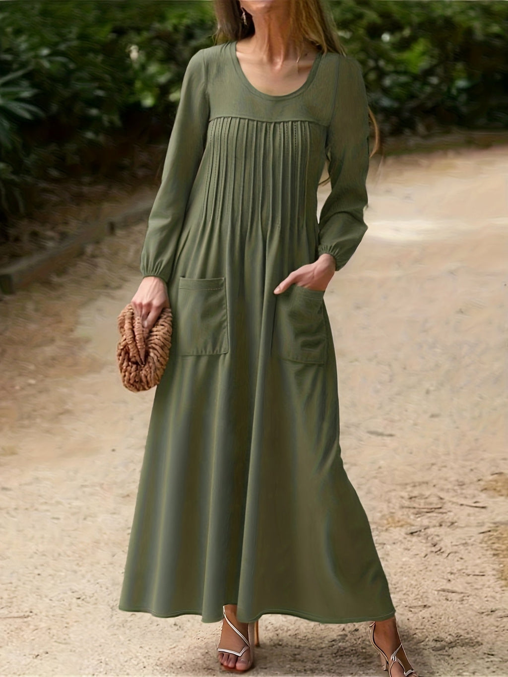 ELLA | Elegante Vestido Largo de Manga Larga