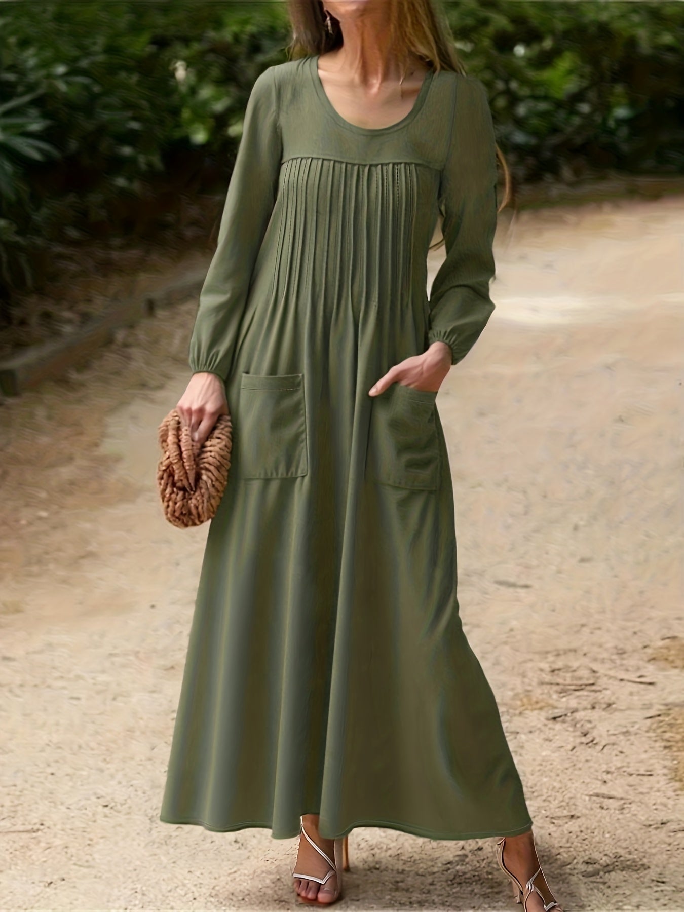 ELLA | Elegante Vestido Largo de Manga Larga