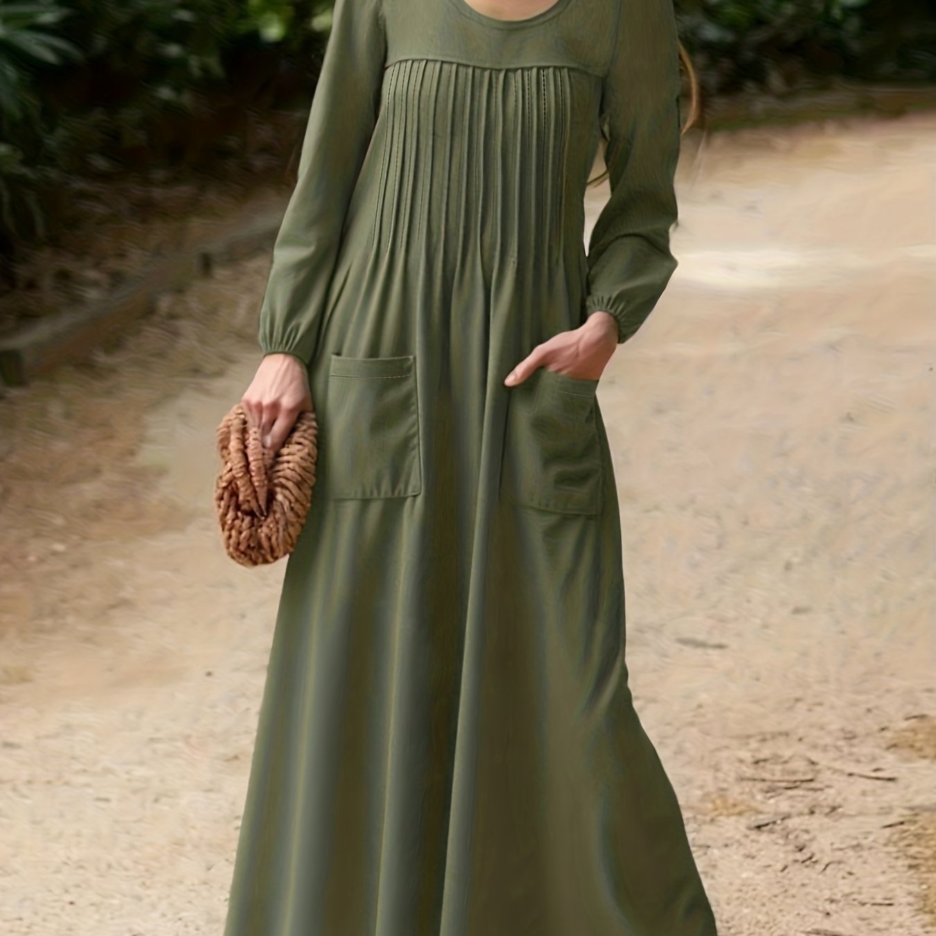 ELLA | Elegante Vestido Largo de Manga Larga