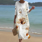 IRENE | VESTIDO ELEGANTE CON DETALLE DE COBERTURA ABDOMINAL