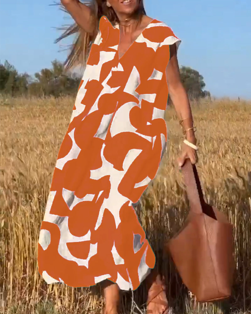 Elowen - Vestido Sin Mangas con Diseño Geométrico Asimétrico