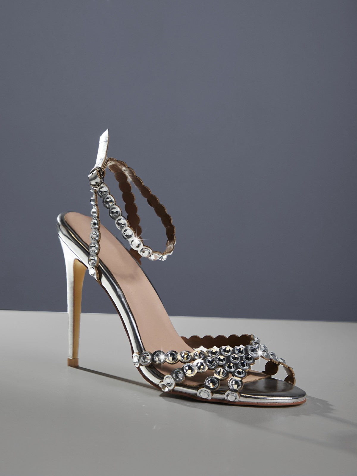 Sandalias Adalgisa Decoradas con Rhinestones