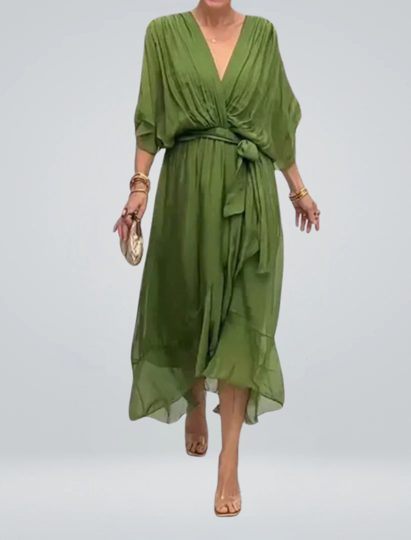MYRA | Vestido Liviano con Escote en V