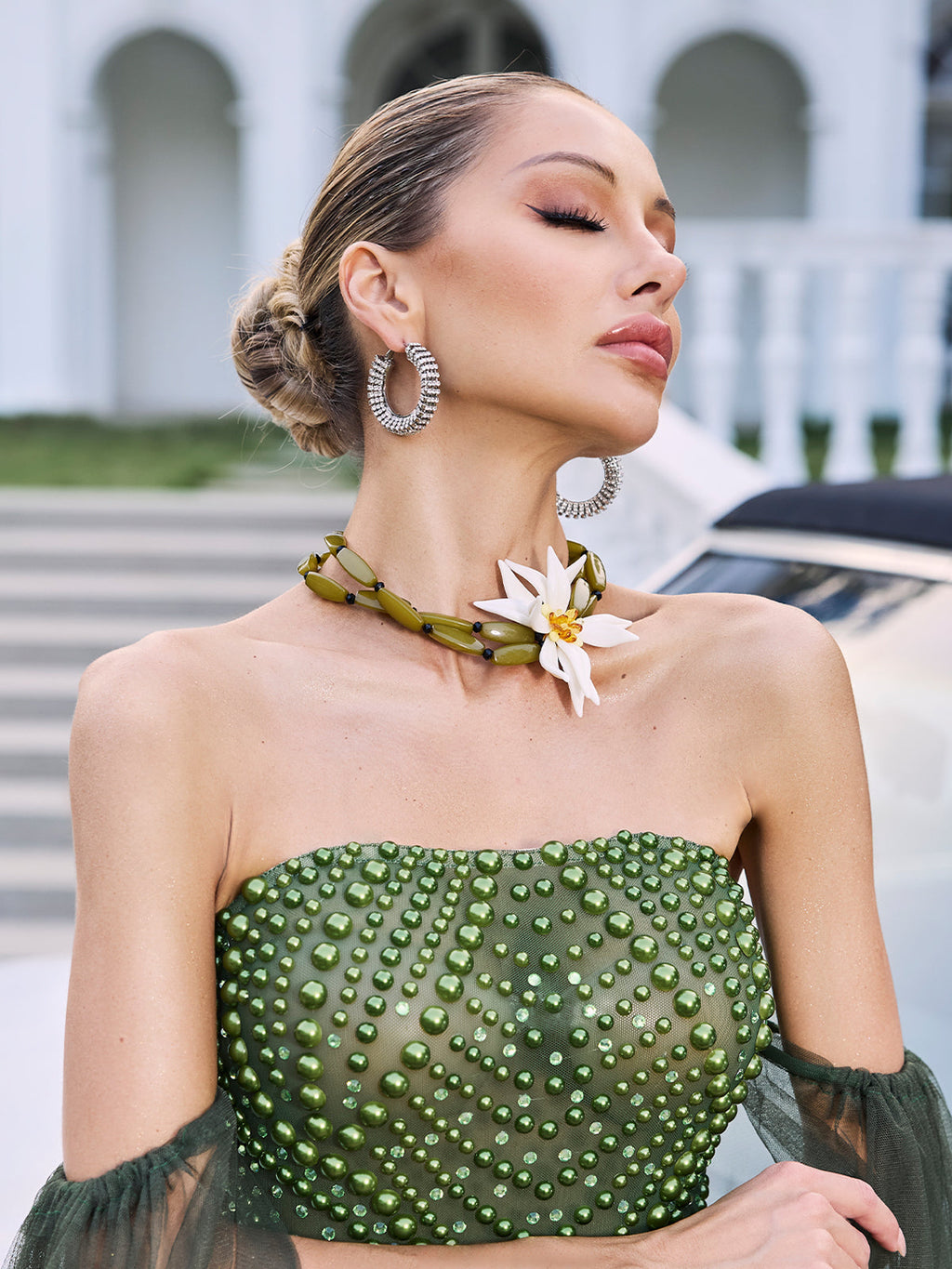 Collar Bohemio con Diseño Floral