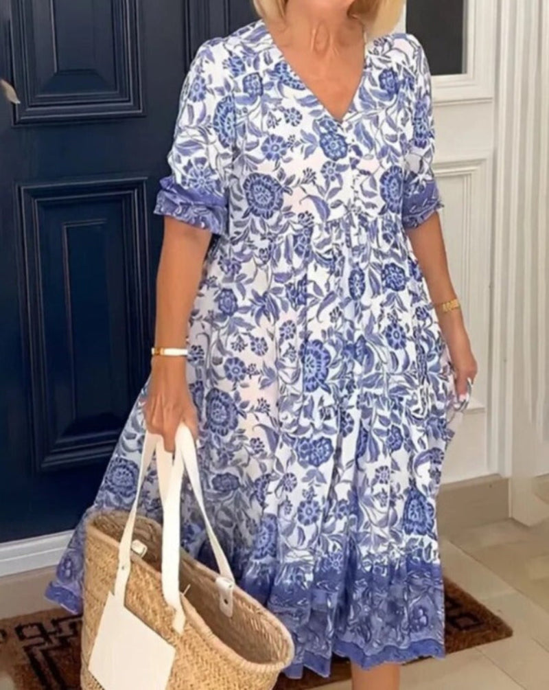 FAYE | Vestido Floral Elegante y Liviano