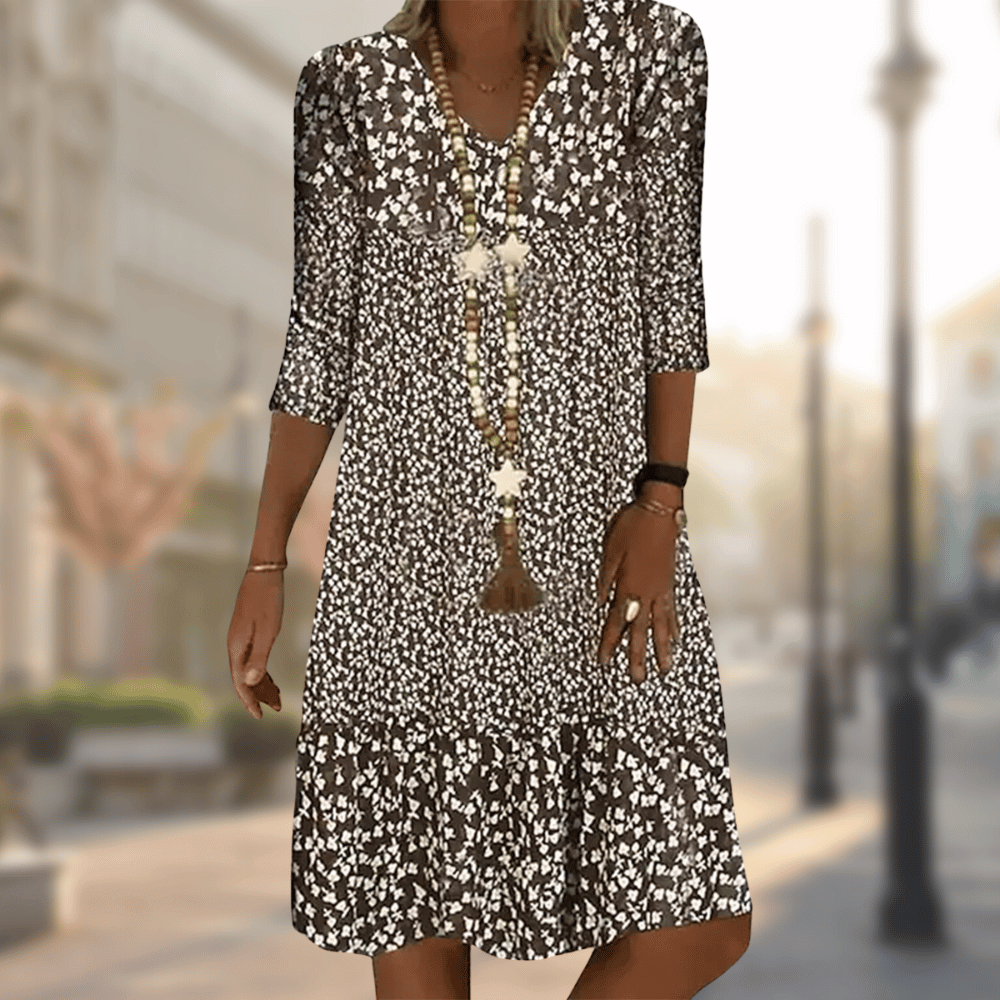 JUNIO | ELEGANT PRINTED DRESS