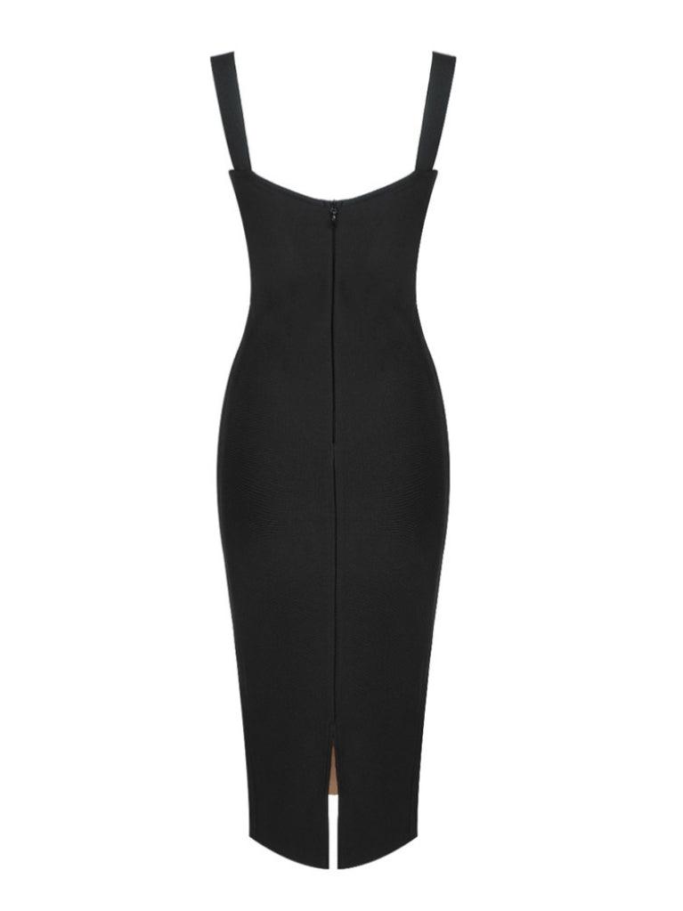 Vestido de Encaje Vendaje Finbar