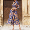ÉLISE | VESTIDO LARGO ELEGANTE DE MANGAS LARGAS