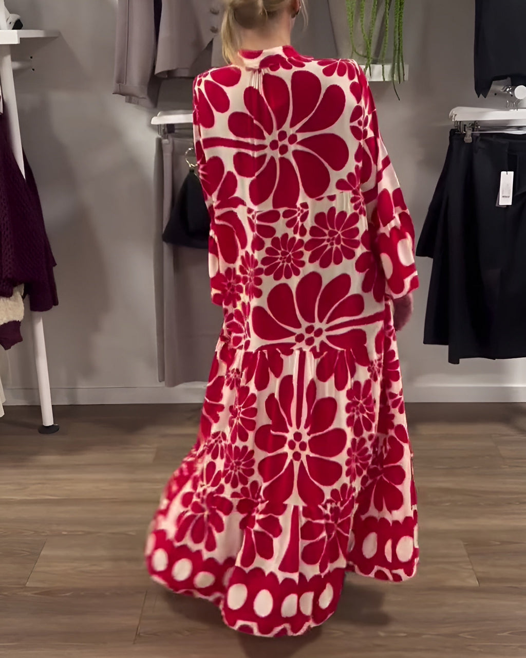 MARIELLE | VESTIDO MAXI ELEGANTE CON DISEÑO ESTAMPADO