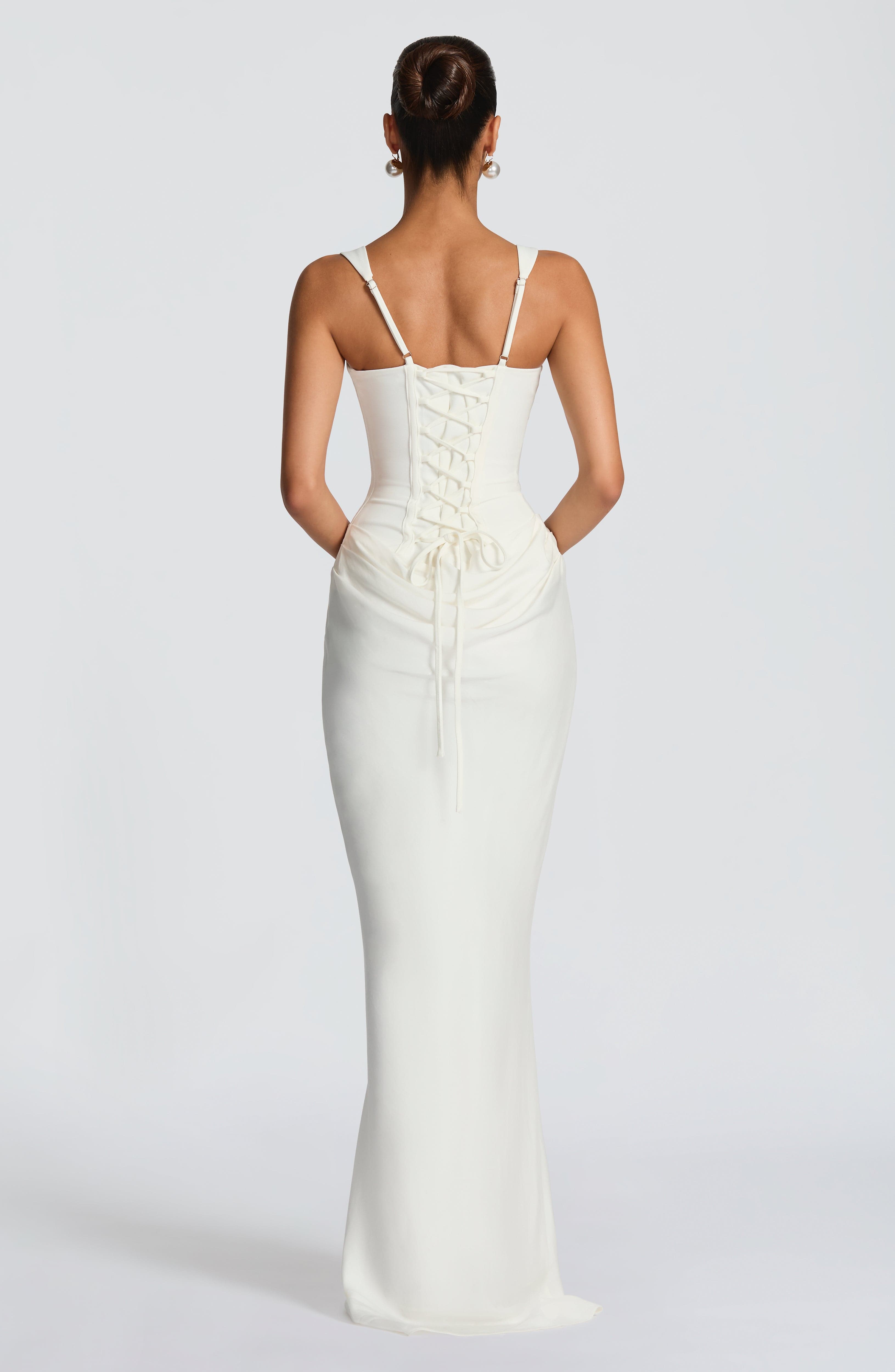 VALENTINA | MAXI DRESS WITH SQUARE NECKLINE