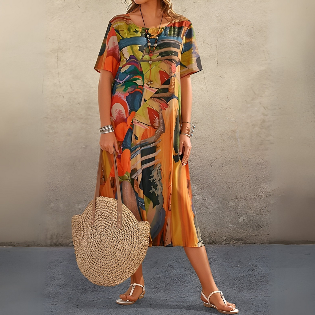 JOELLE | VESTIDO FLORAL CON UN TOQUE LIGERO Y ELEGANTE