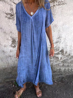 "GERALDINE | VESTIDO CÓMODO CON ESCOTE EN V"