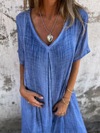 "GERALDINE | VESTIDO CÓMODO CON ESCOTE EN V"