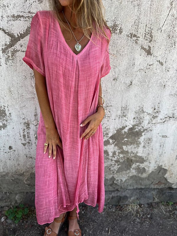 "GERALDINE | VESTIDO CÓMODO CON ESCOTE EN V"