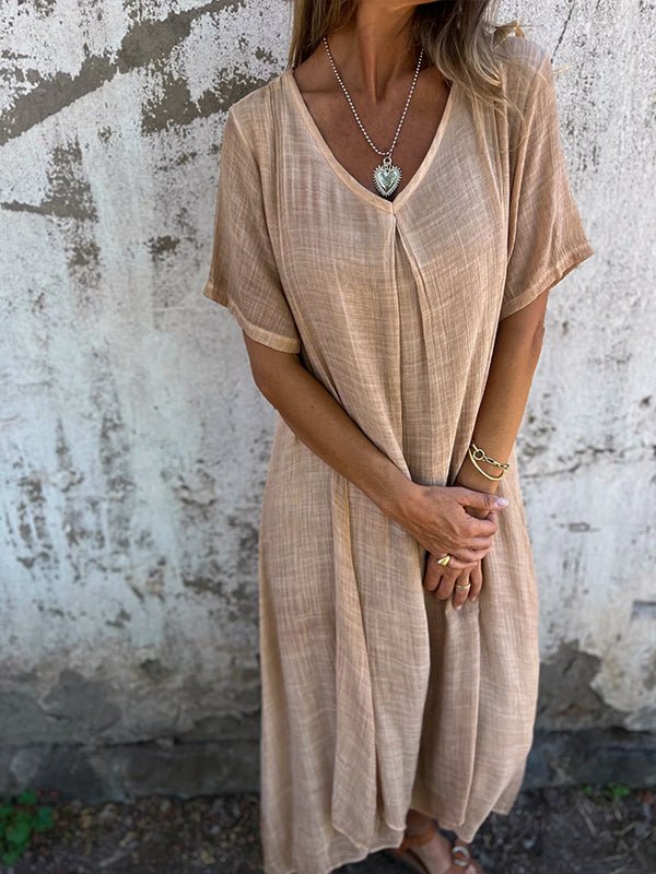"GERALDINE | VESTIDO CÓMODO CON ESCOTE EN V"