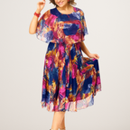 BARBARA | Vestido de Chiffon Confortable en Talla Grande