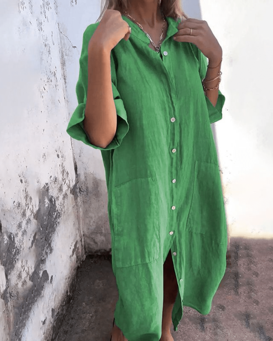 NATALIE | Vestido Camisero Inspirado en Ibiza