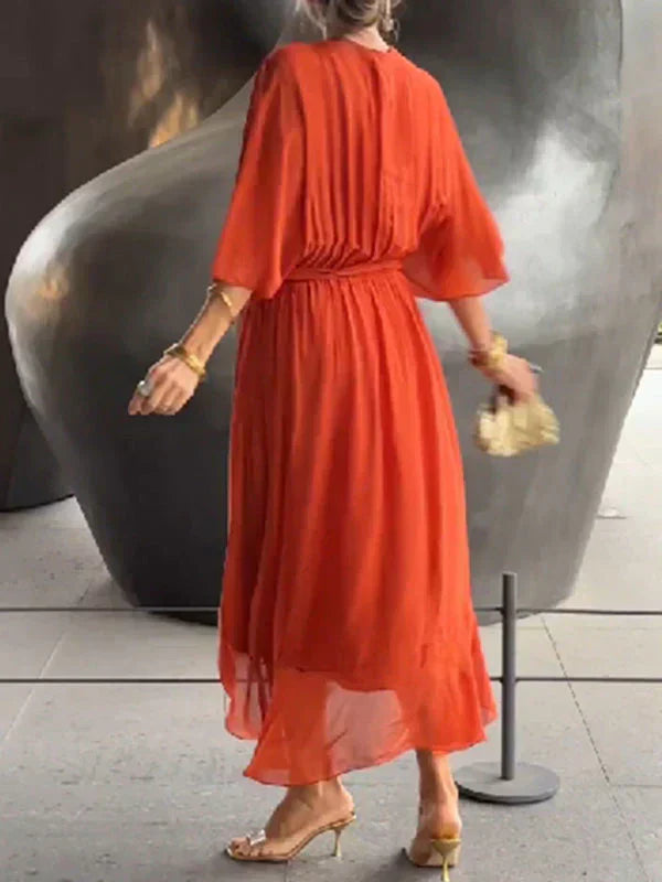 MYRA | Vestido Liviano con Escote en V